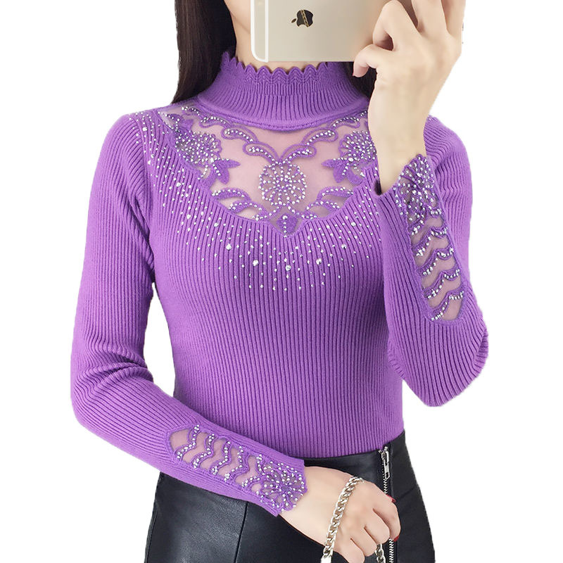Spring Pullovers Sweater Sexy Net Yarnhot Puncture Women's Knitted Casual Bottom Shirt R733 E2ep, Brick red
Spring Pullovers Sweater Sexy Net Yarnhot Puncture Women's Knitted Casual Bottom Shirt R733 E2ep, Brick red