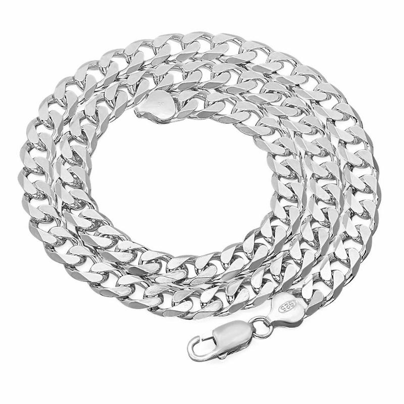Silvered 10mm wide Mens Necklace 24 inches Wholesale fashion jewelry, 925 stamped 925 Silverchain men necklace
Silvered 10mm wide Mens Necklace 24 inches Wholesale fashion jewelry, 925 stamped 925 Silverchain men necklace