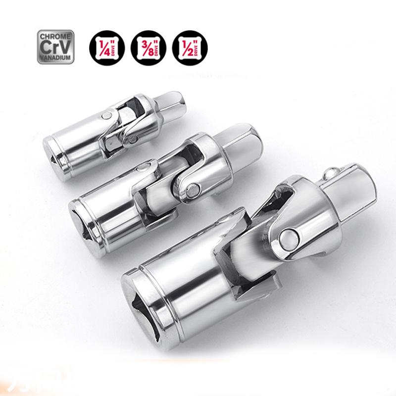 1/4" 3/8" 1/2" Universal Joint Set Ratchet Angle Extension Bar Socket Sleeve Adapter and Ratchet Wrench Extender Tool 1p 3p
1/4" 3/8" 1/2" Universal Joint Set Ratchet Angle Extension Bar Socket Sleeve Adapter and Ratchet Wrench Extender Tool 1p 3p