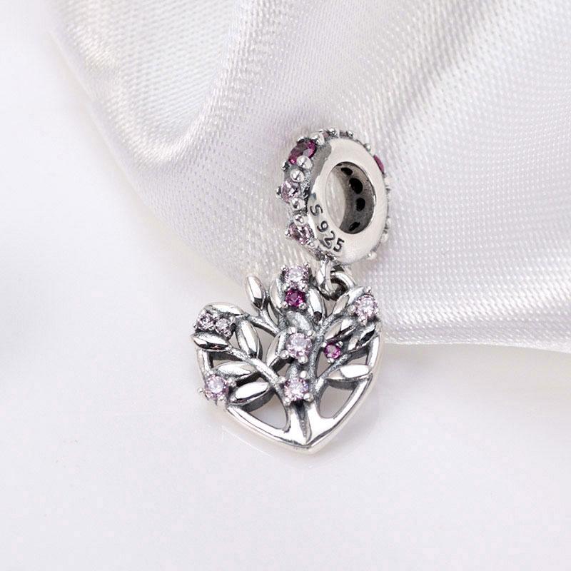 2022 New 925 Sterling Silver Pink Heart Family Tree Dangle Pendant Charm Bead Fits European Jewelry Charm Bracelets
2022 New 925 Sterling Silver Pink Heart Family Tree Dangle Pendant Charm Bead Fits European Jewelry Charm Bracelets