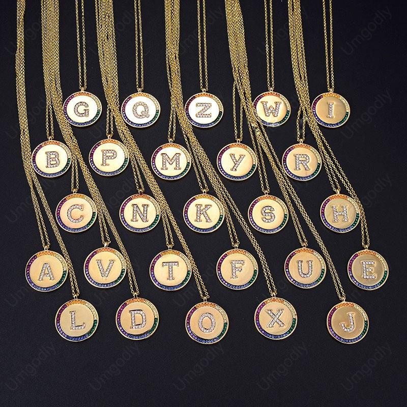 UMGODLY Luxury Solid Copper Rainbow Letter A B C Z 26 Alphabet Initial Name Round Adjustable Necklace Women Fashion Jewelry
UMGODLY Luxury Solid Copper Rainbow Letter A B C Z 26 Alphabet Initial Name Round Adjustable Necklace Women Fashion Jewelry