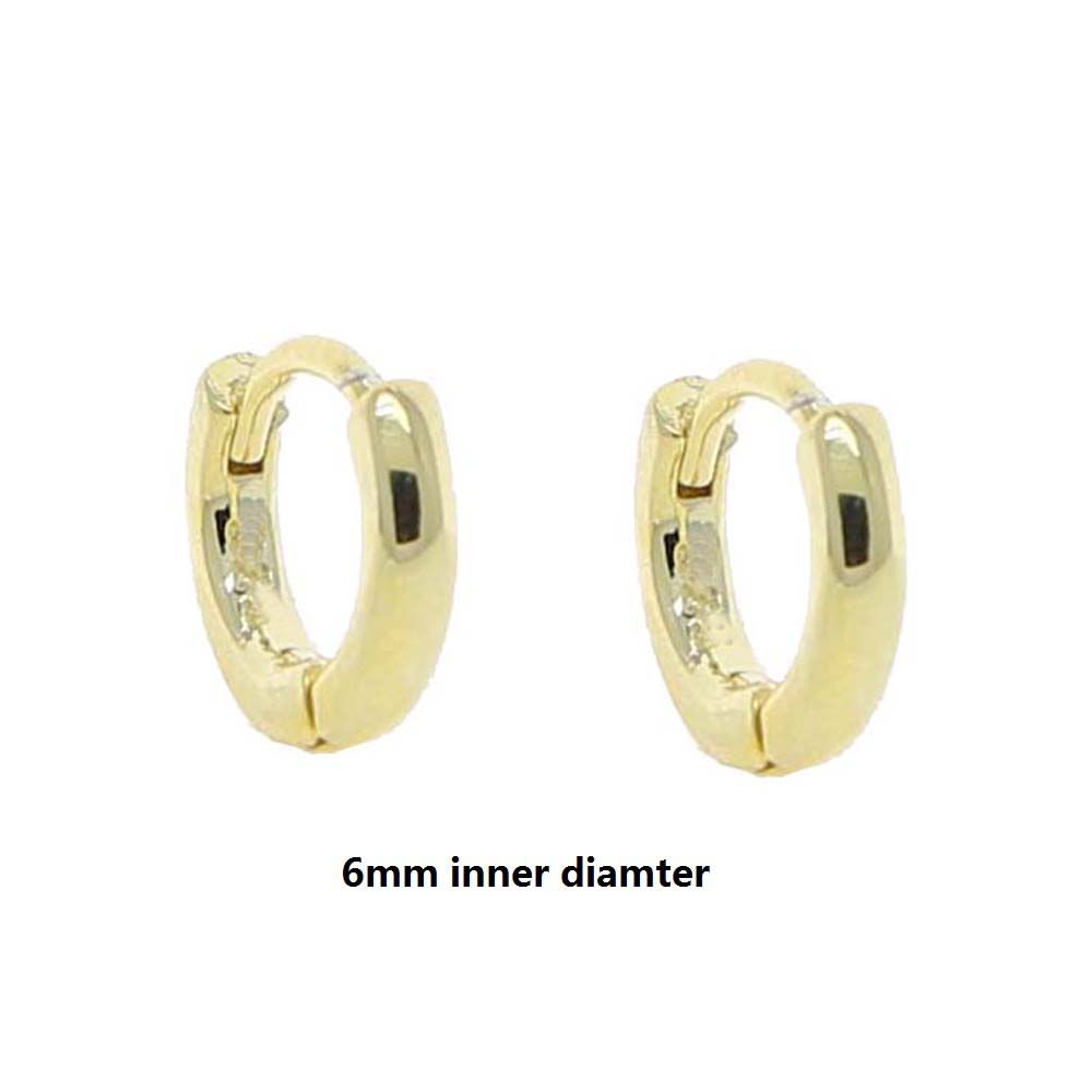2026 high quality gold color Round Hoop Earrings for Women minimalist delicate cute mini small stacking earring jewelry wholesale