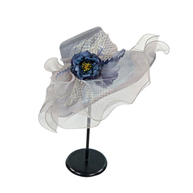 Women Mesh Veil Sun Hat Ruffles Artificial Flower Feather Large Wide Brim Party Wedding Fascinator Cap, Light pink
Women Mesh Veil Sun Hat Ruffles Artificial Flower Feather Large Wide Brim Party Wedding Fascinator Cap, Light pink
