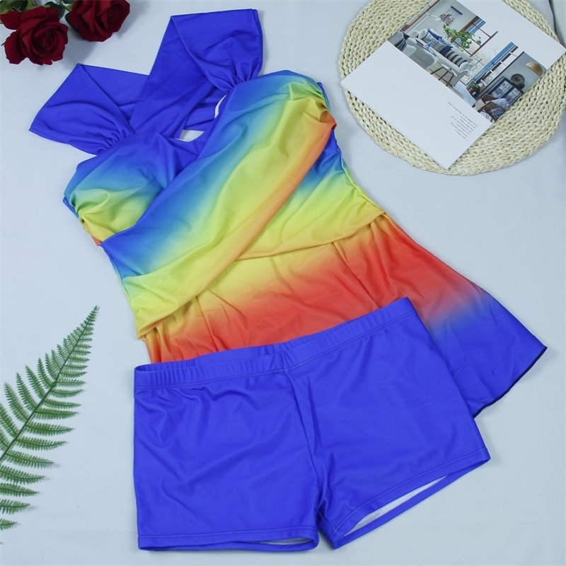 Sexy Gradient Plus Size Skirt Swimwear Women Two Piece Push Up Swimsuit Beachwear Bathing suit Dress Large Bust Monokini S~ Y200824, Stripe swimsui
Sexy Gradient Plus Size Skirt Swimwear Women Two Piece Push Up Swimsuit Beachwear Bathing suit Dress Large Bust Monokini S~ Y200824, Stripe swimsui