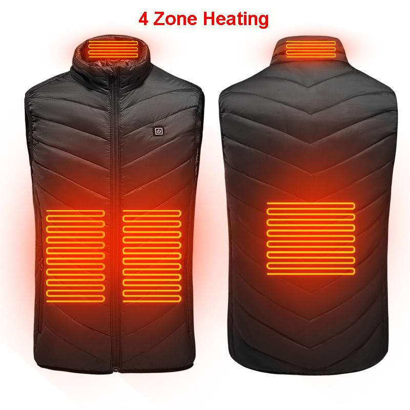 Winter Heating Waistcoat Upgrade Camping Hiking Jacket 4 Area Heating USB Electric Heated Vest Super Warm Clothing Outdoor Coat, 2 area navy
Winter Heating Waistcoat Upgrade Camping Hiking Jacket 4 Area Heating USB Electric Heated Vest Super Warm Clothing Outdoor Coat, 2 area navy