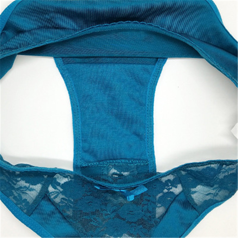 Girl's Panties Solid and Breathable Lace Girls Briefs Panties Transparent Thongs G-string Female Comfortable Lingerie 6pcs/lot Y0126