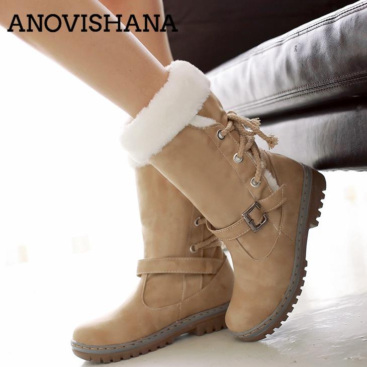 Plus Size women's Winter Boots Buckle Ankle Boots Women Bota Feminina Warm Snow Female Botas Femininas Size 44 45 47, Beige
Plus Size women's Winter Boots Buckle Ankle Boots Women Bota Feminina Warm Snow Female Botas Femininas Size 44 45 47, Beige