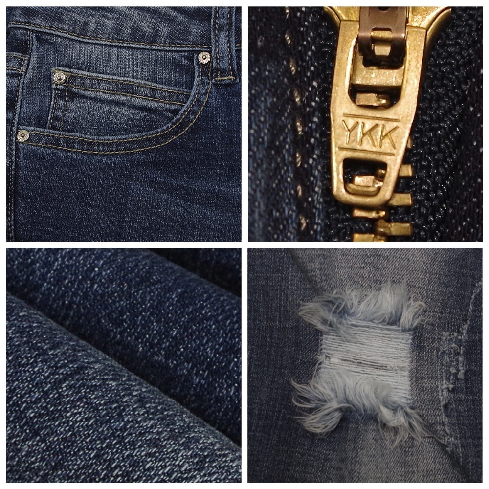 Alice & Elmer Women's jeans straight For Girls Mid Waist Stretch Female Jeans Pants Torn jeans for women 201030