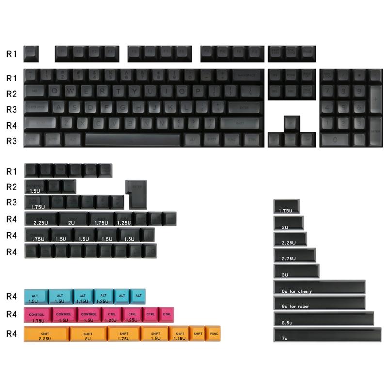 Domikey SA Pure Black Keycaps For Cherry Mx Switch Mechanical Gaming Keyboard 151 Keys Double Shoot ABS No Backlit Keycaps 
Domikey SA Pure Black Keycaps For Cherry Mx Switch Mechanical Gaming Keyboard 151 Keys Double Shoot ABS No Backlit Keycaps