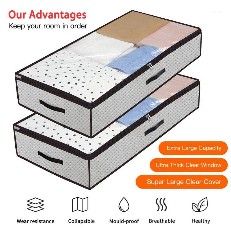 Foldable Under Bed Bags 2 Pack Large Under Bed Storage Boxes Thick Breathable Underbed Clothes Storage Bags Zippered Organizer1
Foldable Under Bed Bags 2 Pack Large Under Bed Storage Boxes Thick Breathable Underbed Clothes Storage Bags Zippered Organizer1