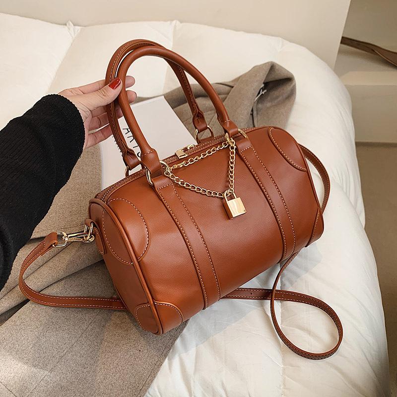 High-quality Ladies Simple Large-capacity Bags 2021 New Trendy Single-shoulder Handbags Western Style Messenger Bag Boston Bag, Black
High-quality Ladies Simple Large-capacity Bags 2021 New Trendy Single-shoulder Handbags Western Style Messenger Bag Boston Bag, Black