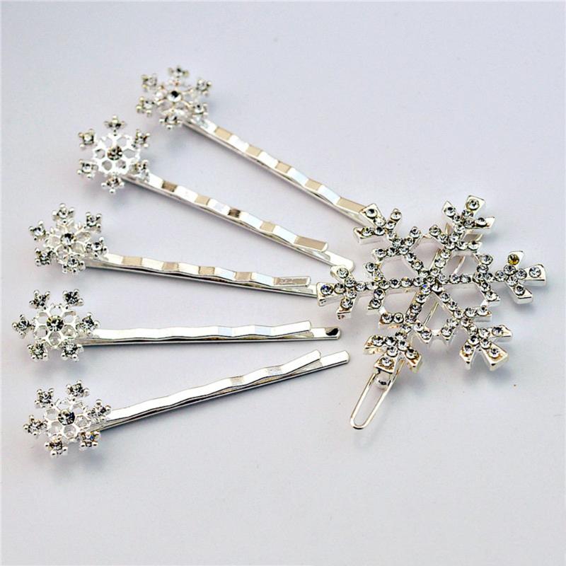 Hair Accessory Rhinestone Snowflake Hairpin Snow Hair Clip Set Children's Accessories Six-piece Set
Hair Accessory Rhinestone Snowflake Hairpin Snow Hair Clip Set Children's Accessories Six-piece Set