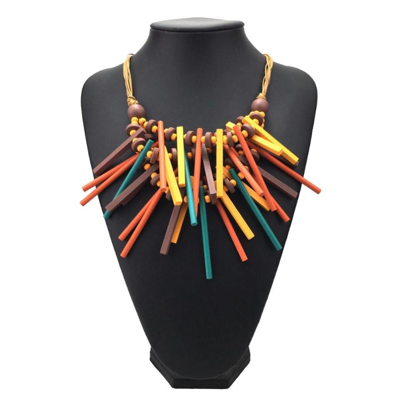 Necklace Women African Wooden Beads Stick Choker Chain Bib Statement Necklace Jewelry Charm Choker For Women Chain Gift
Necklace Women African Wooden Beads Stick Choker Chain Bib Statement Necklace Jewelry Charm Choker For Women Chain Gift