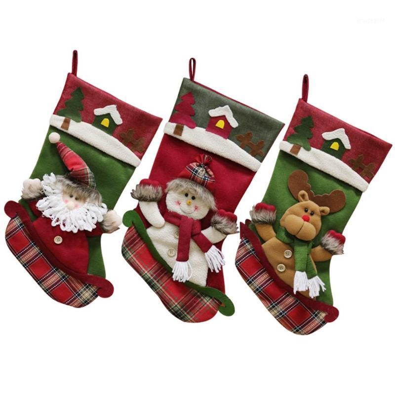 Christmas Stocking Santa Claus/Snowman/Elk Sock Gift Candy Bag Ornaments1 
Christmas Stocking Santa Claus/Snowman/Elk Sock Gift Candy Bag Ornaments1