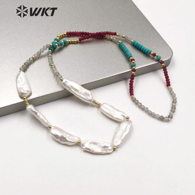 WT-JN124 WKT Exclusive design hand make strand baroque pearl necklace women 24 inch long pearl beads casual necklace
WT-JN124 WKT Exclusive design hand make strand baroque pearl necklace women 24 inch long pearl beads casual necklace