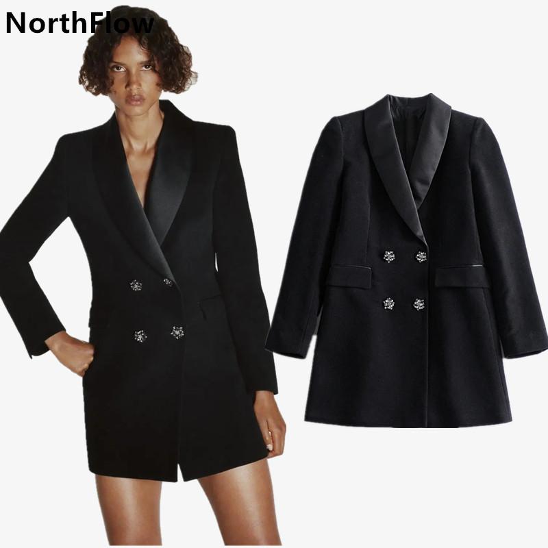 Northflow 2020 Coat Women England style Velvet Notched Double Breasted Long Feminino Femme Women Blazers and Jackets, As pic
Northflow 2020 Coat Women England style Velvet Notched Double Breasted Long Feminino Femme Women Blazers and Jackets, As pic