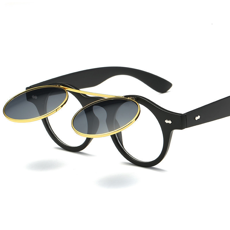 Vintage Round Punk Flip Up Sunglasses Men Brand Designer Classic Double Layer Clamshell Sun Glasses for Women Oculos De Sol, White;black
Vintage Round Punk Flip Up Sunglasses Men Brand Designer Classic Double Layer Clamshell Sun Glasses for Women Oculos De Sol, White;black
