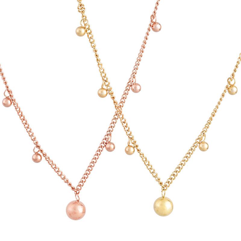 Fashion new necklace titanium steel round bead pendant female wild clavicle chain jewelry hot sale
Fashion new necklace titanium steel round bead pendant female wild clavicle chain jewelry hot sale
