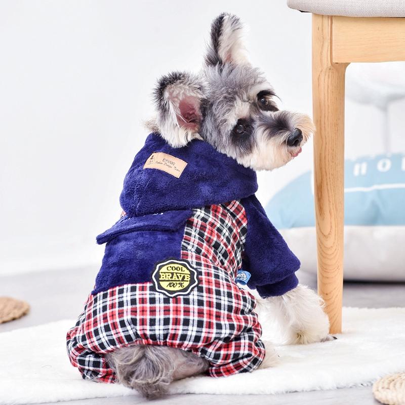 Plaid Pocket Snow Dog Clothes Blue Orange Windproof Hooded Four-Legged Cotton Pet Down Jackets Winter Pugs Warm Cat Accessories, Red
Plaid Pocket Snow Dog Clothes Blue Orange Windproof Hooded Four-Legged Cotton Pet Down Jackets Winter Pugs Warm Cat Accessories, Red