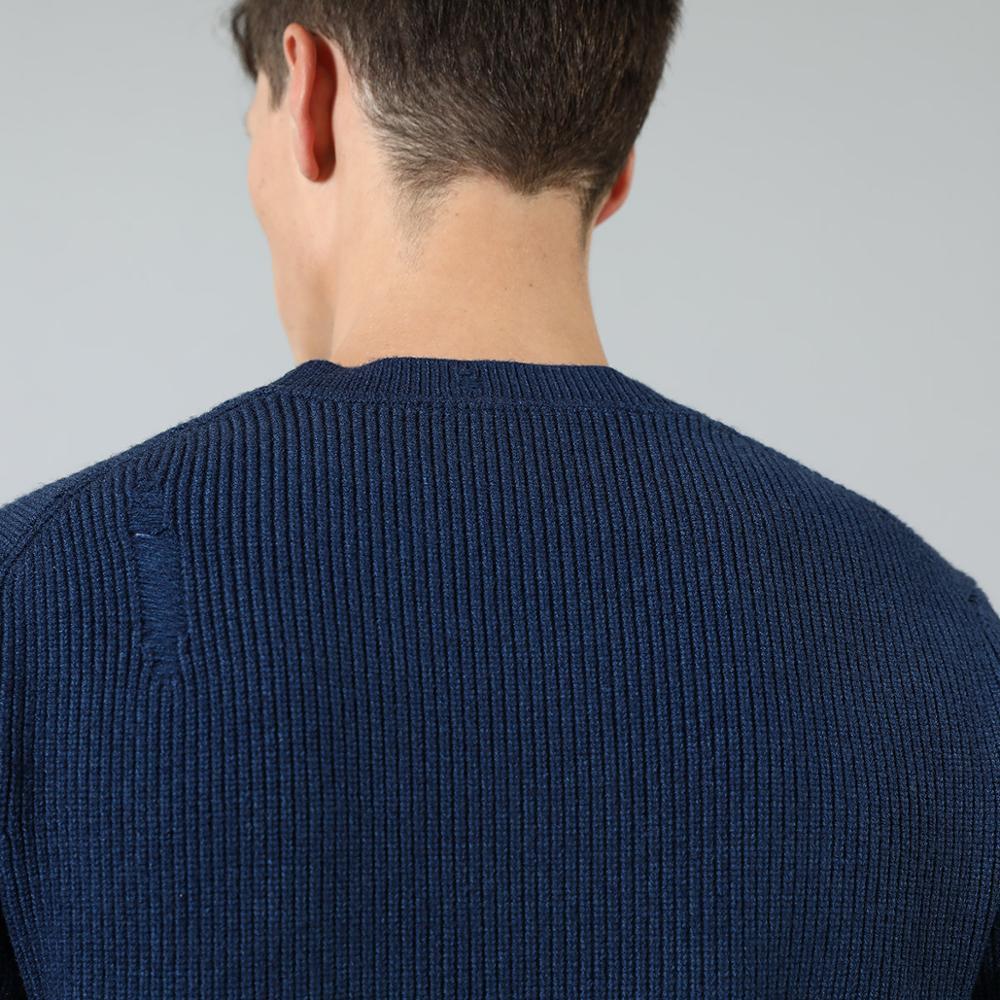 Autumn Winter Distressed Pullover Sweater Men Ripped hole warm knitwear plus size casual sweaters SI980566 201203