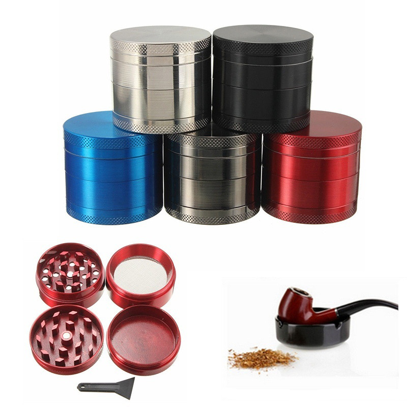 4 Layers Tobacco Grinder Herb Smoke Accesoires with Mill Handle Silver Color Smoke Grinder Metal Kitchen Gadgets
4 Layers Tobacco Grinder Herb Smoke Accesoires with Mill Handle Silver Color Smoke Grinder Metal Kitchen Gadgets