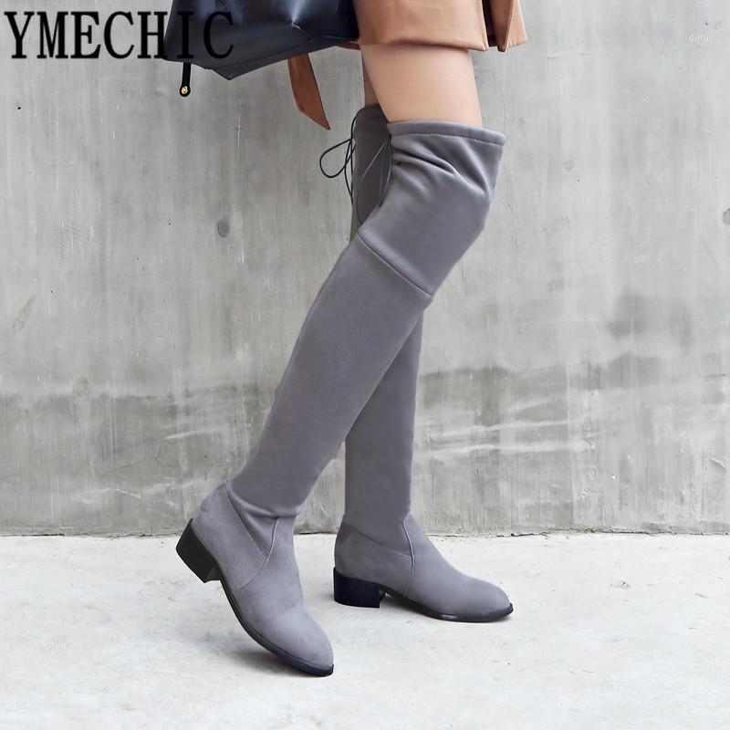 YMECHIC 2020 Winter Thigh High Boots Female Black Stretch Flock Lace Up Over Knee High Riding Botas Chunky Heel Shoes Plus Size1
YMECHIC 2020 Winter Thigh High Boots Female Black Stretch Flock Lace Up Over Knee High Riding Botas Chunky Heel Shoes Plus Size1