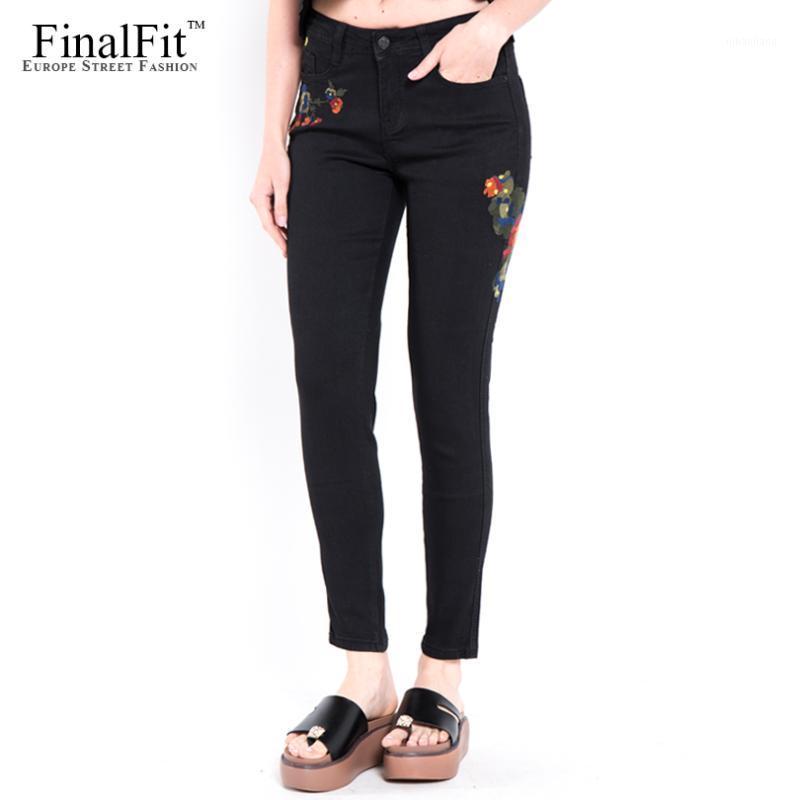 FinalFit Plus Size Black High Waist Embroidery Jeans Women, Female Pencil Skinny Jeans Pants1
FinalFit Plus Size Black High Waist Embroidery Jeans Women, Female Pencil Skinny Jeans Pants1