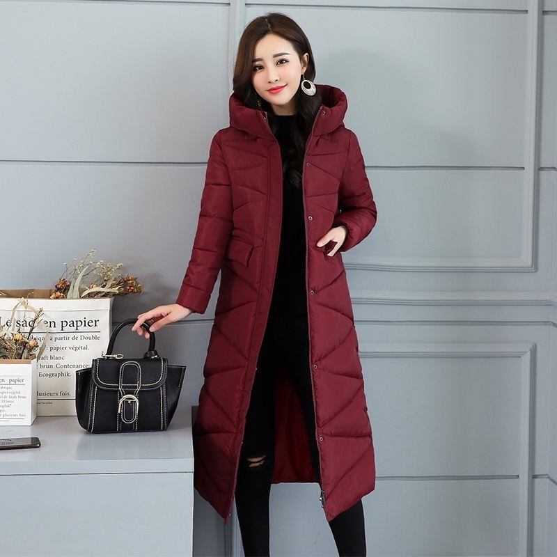 Vangull New Plus Size 3XL Parkas Fashion Women Winter Coat Long Slim Thicken Warm Jacket Down Cotton Padded Jackets Outwear 201019
