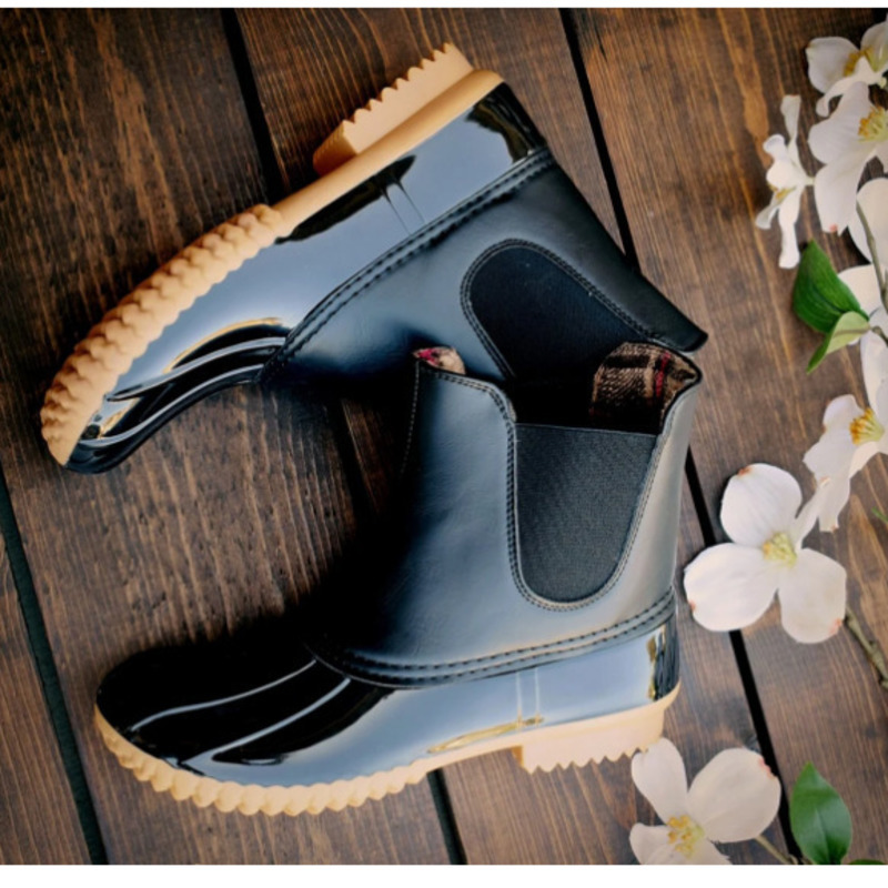 Hot Sale Womens Shoes woman Rainboots Leopard Rain Boot Color Ladies Flat Heel Round Head Short Waterproof Ankle Boots