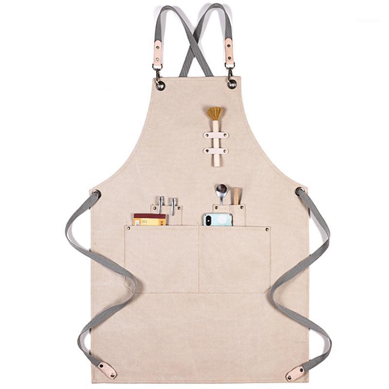 Cotton Canvas Apron Unisex Adjustable Leather Hanging Neck Hotel Restaurant Cafe Barber Shop Bakery Bar Waiter Work1 
Cotton Canvas Apron Unisex Adjustable Leather Hanging Neck Hotel Restaurant Cafe Barber Shop Bakery Bar Waiter Work1