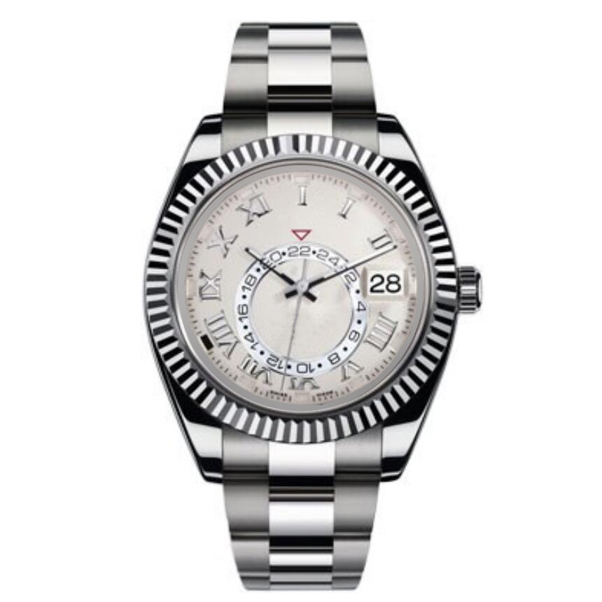 17 Colors Mens Automatic Watch Rome Luminous Gmt Time Zone Small Dial Calendar Date Rotate Sky Dweller Wristwatches Business Fashion Relojes, Box
17 Colors Mens Automatic Watch Rome Luminous Gmt Time Zone Small Dial Calendar Date Rotate Sky Dweller Wristwatches Business Fashion Relojes, Box