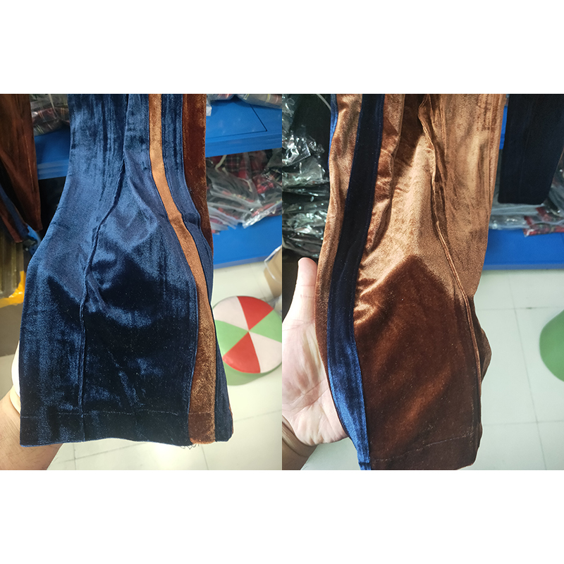 Velour Track Pants Men Women Hip Hop Fashionable Velvet Pants Mens Streetwear Ankle Zipper Colorblock Mens Sweatpants 201006