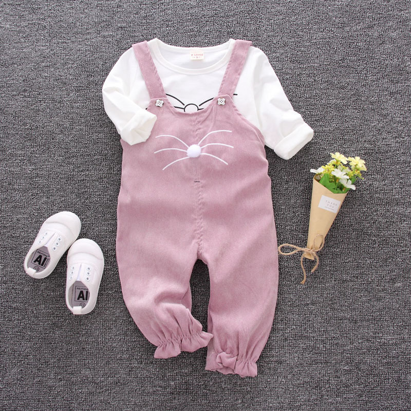 Spring Autumn Children Cotton Clothes Baby Boys T-shirt Pants 2Pcs/sets Infant Fashion Clothing Sets Toddler Cartoon TracksuitsX1019