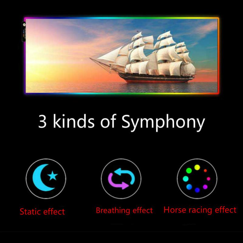 XGZ Sea Sailing Boat RGB Large Mouse Pad Computer Mouse Pad with Backlit Carpet, Led By The Player, for Keyboard Desk Mause
XGZ Sea Sailing Boat RGB Large Mouse Pad Computer Mouse Pad with Backlit Carpet, Led By The Player, for Keyboard Desk Mause