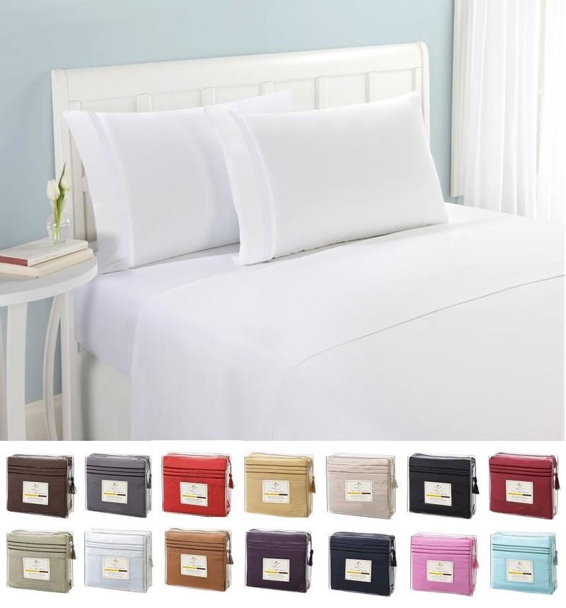 LAIYINSUN Bedding Set Fitted sheet Flat sheet Pillowcase 3/4pcs US Size Solid Full Queen King California King Bed Set, Usa size no1
LAIYINSUN Bedding Set Fitted sheet Flat sheet Pillowcase 3/4pcs US Size Solid Full Queen King California King Bed Set, Usa size no1