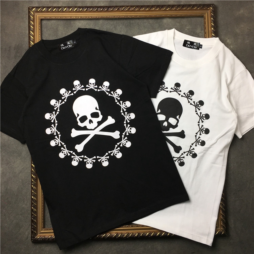 Men's Summer 100% Cotton 3d Round Skull Print Gradient Short-sleeved T-shirt Menswear|streetwear 2192001552 Gct6, White
Men's Summer 100% Cotton 3d Round Skull Print Gradient Short-sleeved T-shirt Menswear|streetwear 2192001552 Gct6, White