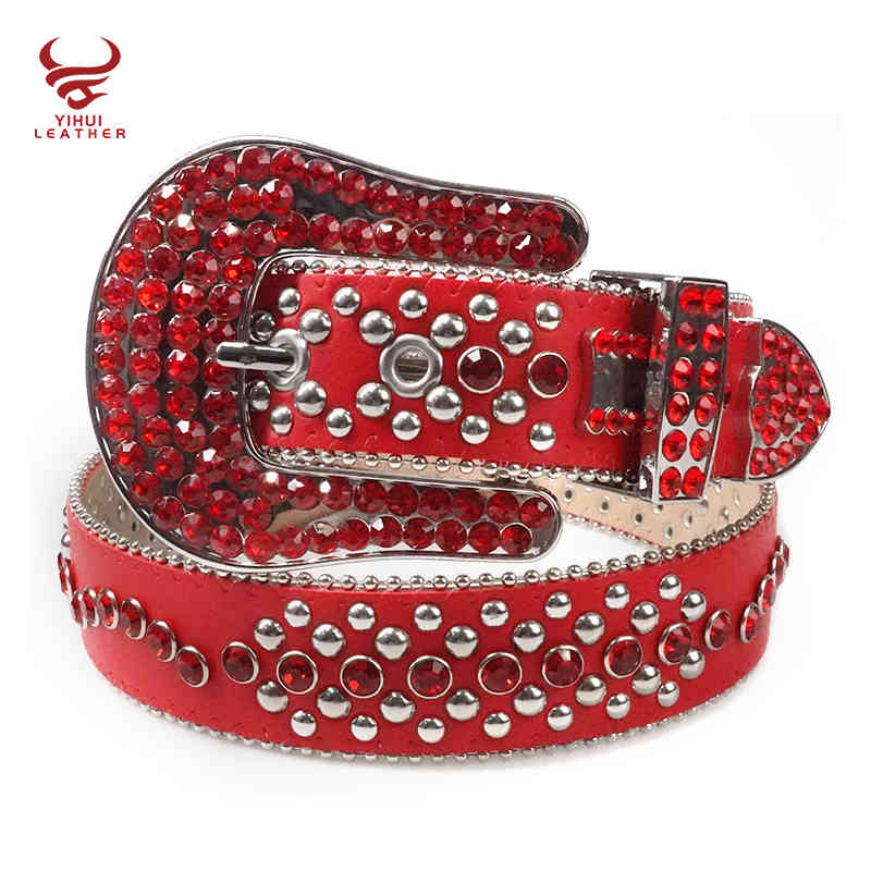 Manufacture New Digner Red PU Belts Men Shiny Studded Diamond DNA Stone Belt BB Simon, Black
Manufacture New Digner Red PU Belts Men Shiny Studded Diamond DNA Stone Belt BB Simon, Black