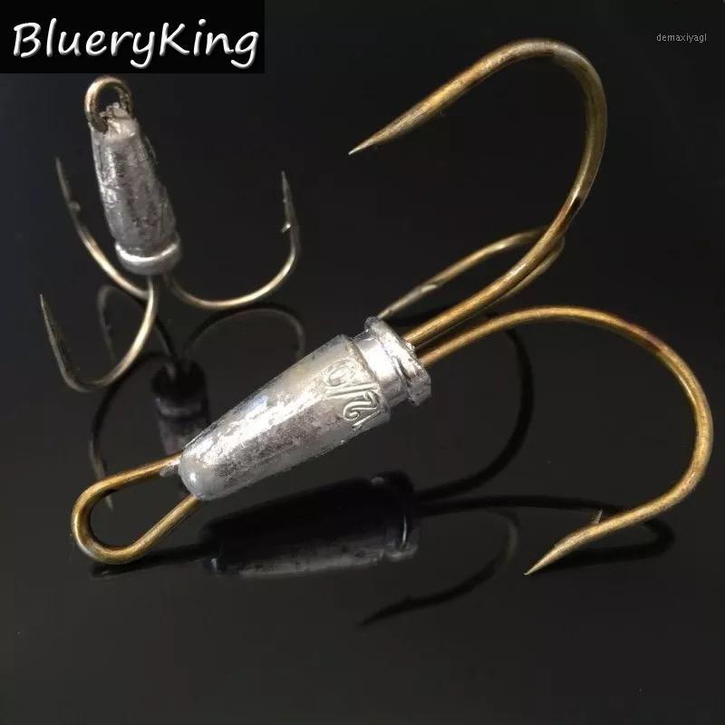 BlueKim 5pcs/bag Sharpened Big Treble Fishing Hooks With Lead Head Three-jaw Hook Leaded Squid Anchor Hook1
BlueKim 5pcs/bag Sharpened Big Treble Fishing Hooks With Lead Head Three-jaw Hook Leaded Squid Anchor Hook1