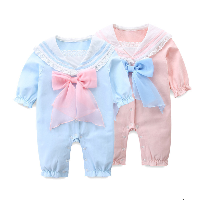 2021 New Newborn Baby Spring Clothes Girls Rompers Long Sleeve Sailor Collar Infant Overalls Costumes with Big Bow 2 Color 0-2y 3784, Pink
2021 New Newborn Baby Spring Clothes Girls Rompers Long Sleeve Sailor Collar Infant Overalls Costumes with Big Bow 2 Color 0-2y 3784, Pink