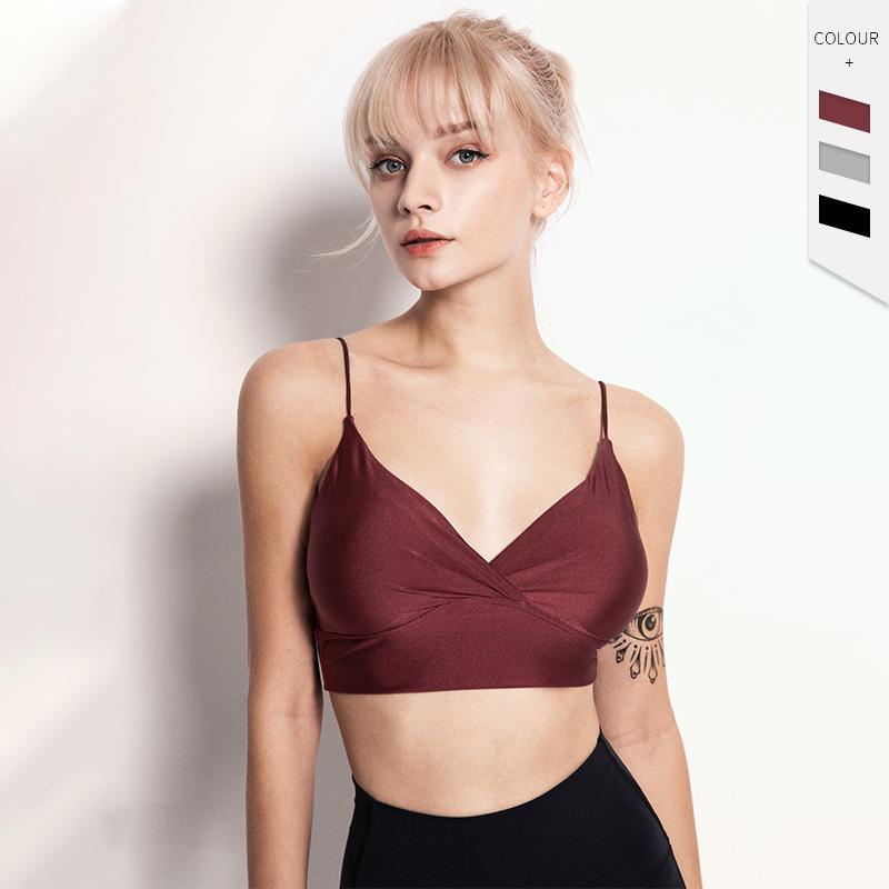 New Gathered Sports Bra Running Fitness Beauty Back Yoga Sports Bra Female Fitness1, Black 
New Gathered Sports Bra Running Fitness Beauty Back Yoga Sports Bra Female Fitness1, Black