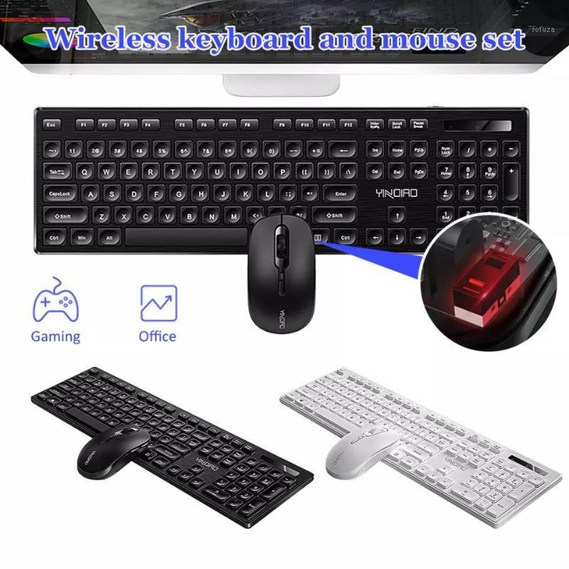 2.4G Wireless Silent Keyboard and Mouse Mini Multimedia Full-size Keyboard Mouse Combo Set For Notebook Laptop Desktop PC 4.71 
2.4G Wireless Silent Keyboard and Mouse Mini Multimedia Full-size Keyboard Mouse Combo Set For Notebook Laptop Desktop PC 4.71