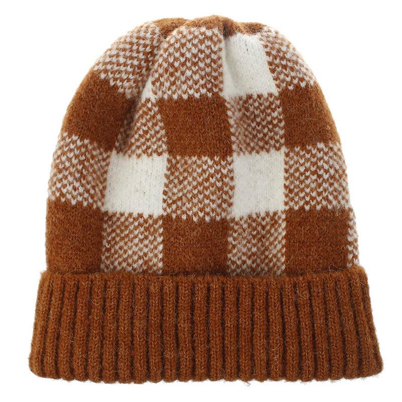 Beanies Mixed Color Winter Knitted Cap Ladies Plaid Hat Women Beanie Daily Wear Red Brown Black
Beanies Mixed Color Winter Knitted Cap Ladies Plaid Hat Women Beanie Daily Wear Red Brown Black