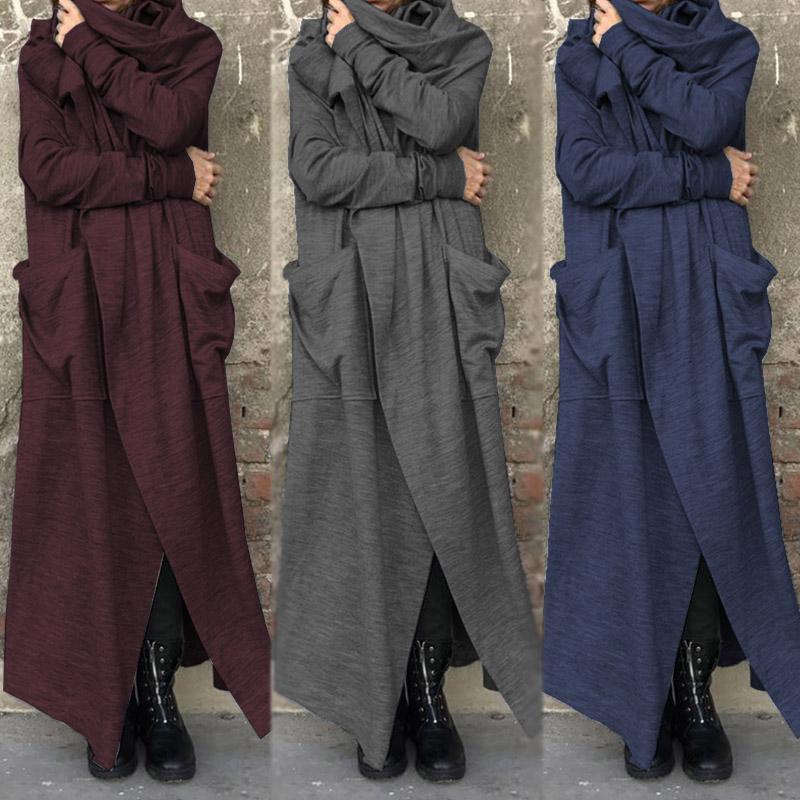 ZANZEA Vintage Women Cowl Neck Long Sleeve Jackets Autumn Solid Cardigan Femininas Loose Long Coats Casual Outwear Robe Femme, Black
ZANZEA Vintage Women Cowl Neck Long Sleeve Jackets Autumn Solid Cardigan Femininas Loose Long Coats Casual Outwear Robe Femme, Black