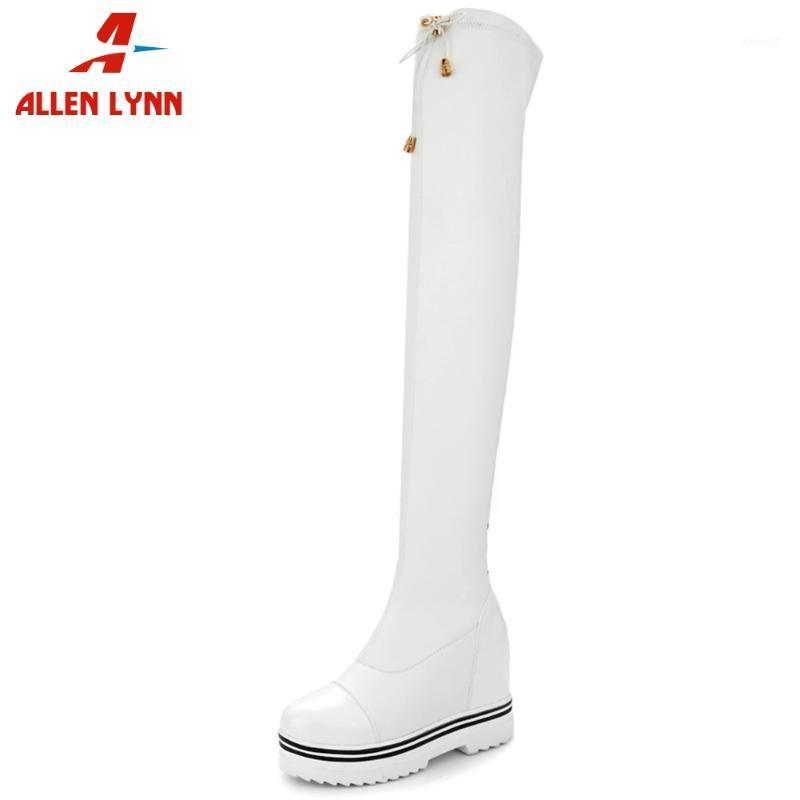 ALLEN Female 2020 Slip On Winter Shoes Woman Platform Round Toe Increasing Height Boots Women Over The Knee Boots1, White tall
ALLEN Female 2020 Slip On Winter Shoes Woman Platform Round Toe Increasing Height Boots Women Over The Knee Boots1, White tall