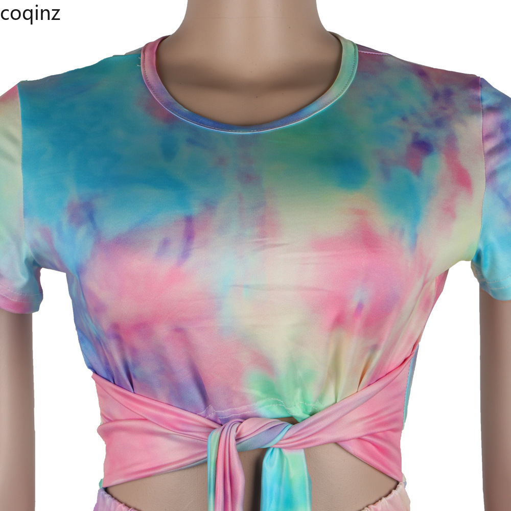 Summer Plus Size Bodycon Jumpsuit Women Rompers Womens Tie Dye Jumpsuits Body Woman Jumpsuite Overalls Bodysuit Sexy K8811 T200509