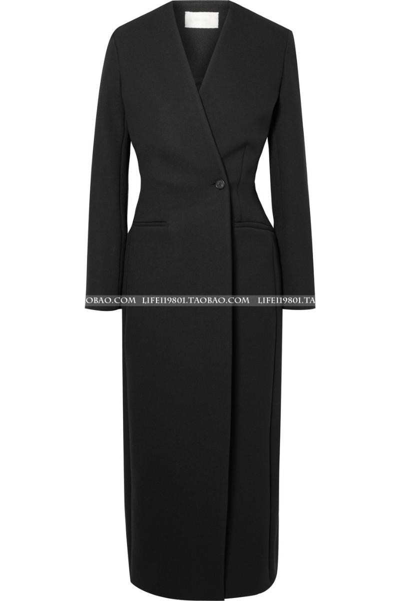 spring autumn fashion one botton slim long blazer women v-neck split long sleeve suit jacket, Black
spring autumn fashion one botton slim long blazer women v-neck split long sleeve suit jacket, Black