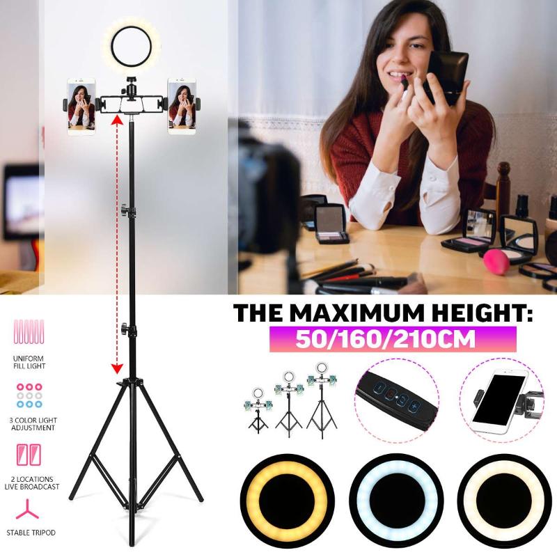Ring Lamp Selfie Led Ring Protection Light Selfie With Tripod Light Double Clip Adjustable source Photography For Youtube
Ring Lamp Selfie Led Ring Protection Light Selfie With Tripod Light Double Clip Adjustable source Photography For Youtube