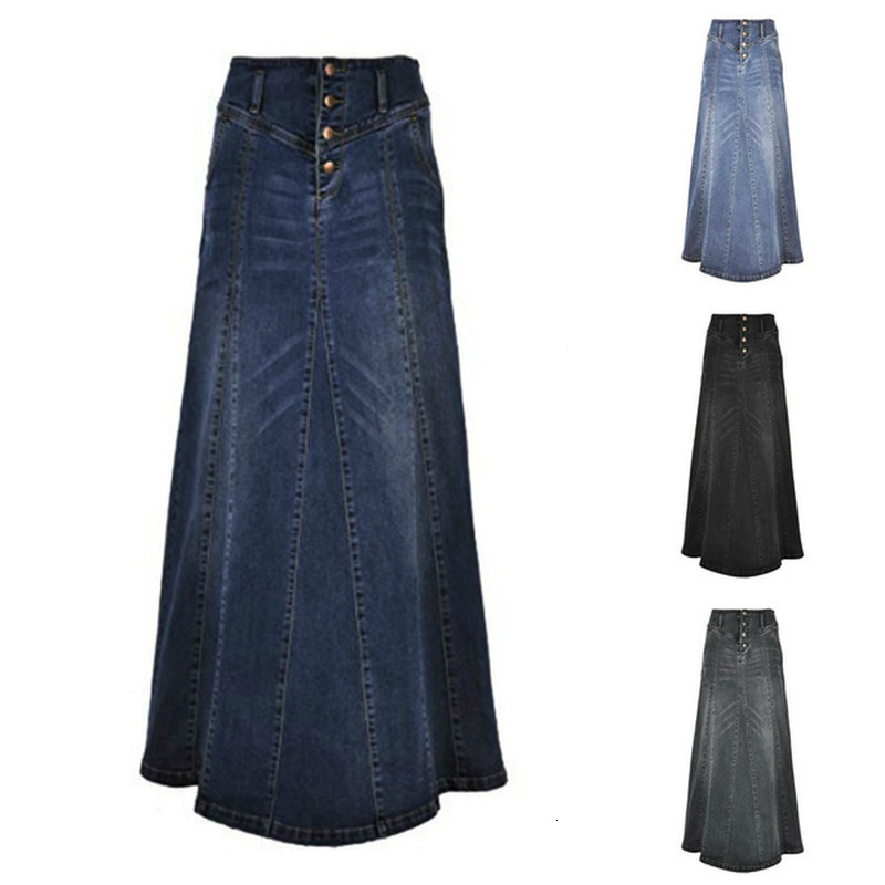 2021 New Denim Skirt Walk Long Dress Spring Plus Size Female Single Thread Breasted Loose Jeans 45GI, Grey
2021 New Denim Skirt Walk Long Dress Spring Plus Size Female Single Thread Breasted Loose Jeans 45GI, Grey