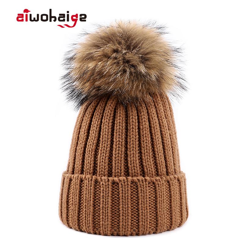 2020 Fashion Winter Ladies Raccoon Fur Pom poms Knit Beanie Warm Women Thicken Casual Hat Cotton Female Soft Cap Skullies Bonnet, Pink
2020 Fashion Winter Ladies Raccoon Fur Pom poms Knit Beanie Warm Women Thicken Casual Hat Cotton Female Soft Cap Skullies Bonnet, Pink