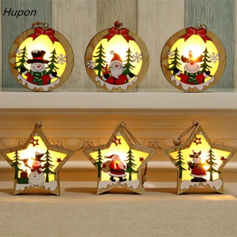 Christmas Decorations for Home Led Lights Christmas Ornaments Wooden Glowing Pendant Xmas Tree Decorations kerst Gifts 
Christmas Decorations for Home Led Lights Christmas Ornaments Wooden Glowing Pendant Xmas Tree Decorations kerst Gifts